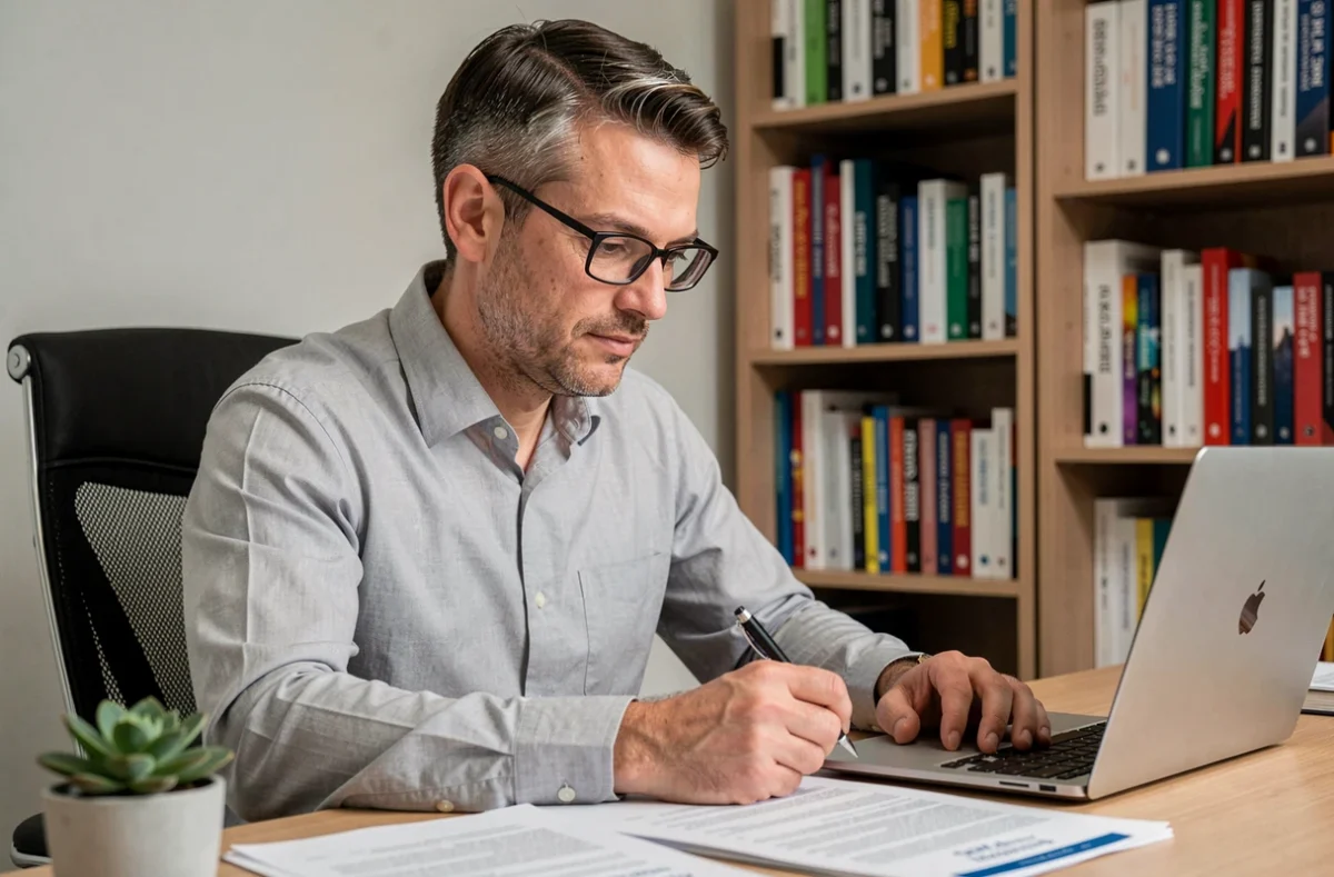 Recruteur RH évaluant les compétences comportementales et soft skills d'un candidat à travers son dossier de candidature
