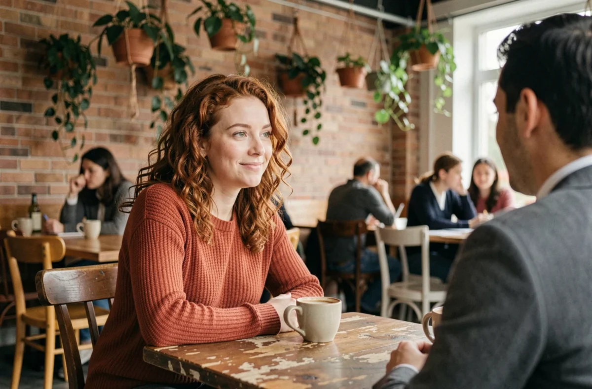 Deux collègues en conversation dans un espace de coworking illustrant le savoir-être et les compétences relationnelles professionnelles